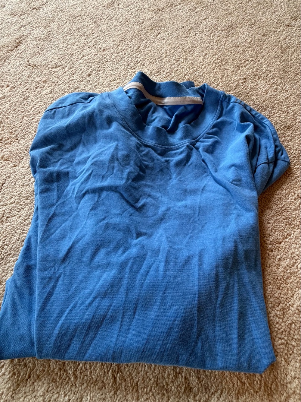 Men’s Lightweight Pool Blue Crewneck Top Lululemon